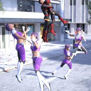 Super Comic Combat Poses for Genesis 8 Super Comic Combat Poses for Genesis 8