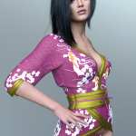 dForce Kimono Lingerie Top for Genesis 9 dForce Kimono Lingerie Top for Genesis 9