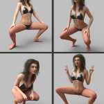 Squat Poses For Genesis 3 and 8 Females Squat Poses For Genesis 3 and 8 Females