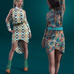 dForce Cold Shoulder: Patterned Knit Textures dForce Cold Shoulder: Patterned Knit Textures