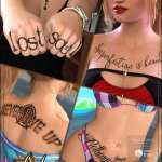 Inked Vol. 28: Just Script for Genesis 8 Females Inked Vol. 28: Just Script for Genesis 8 Females
