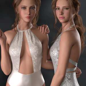 CHB Elegant Bodysuit and Earrings for Genesis 9 CHB Elegant Bodysuit and Earrings for Genesis 9
