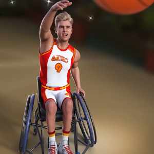 Basketball Wheelchair Animations for Genesis 8.1 Male and Michael 8.1 Basketball Wheelchair Animations for Genesis 8.1 Male and Michael 8.1