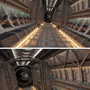 Alien Ship Hallway Alien Ship Hallway