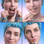 Good Vibes Expressions for Genesis 8.1 Female Good Vibes Expressions for Genesis 8.1 Female