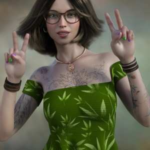 Olivia Hair for Genesis 8 Females Olivia Hair for Genesis 8 Females