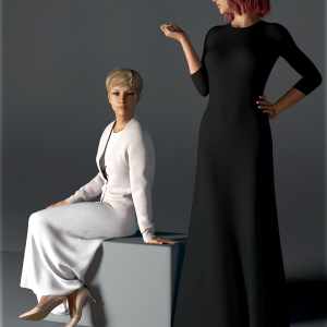 H&C dForce Simple Long Dress Outfit for Genesis 8 Female(s) H&C dForce Simple Long Dress Outfit for Genesis 8 Female(s)
