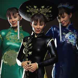 dForce Clara Vietnamese Princess Outfit Textures dForce Clara Vietnamese Princess Outfit Textures