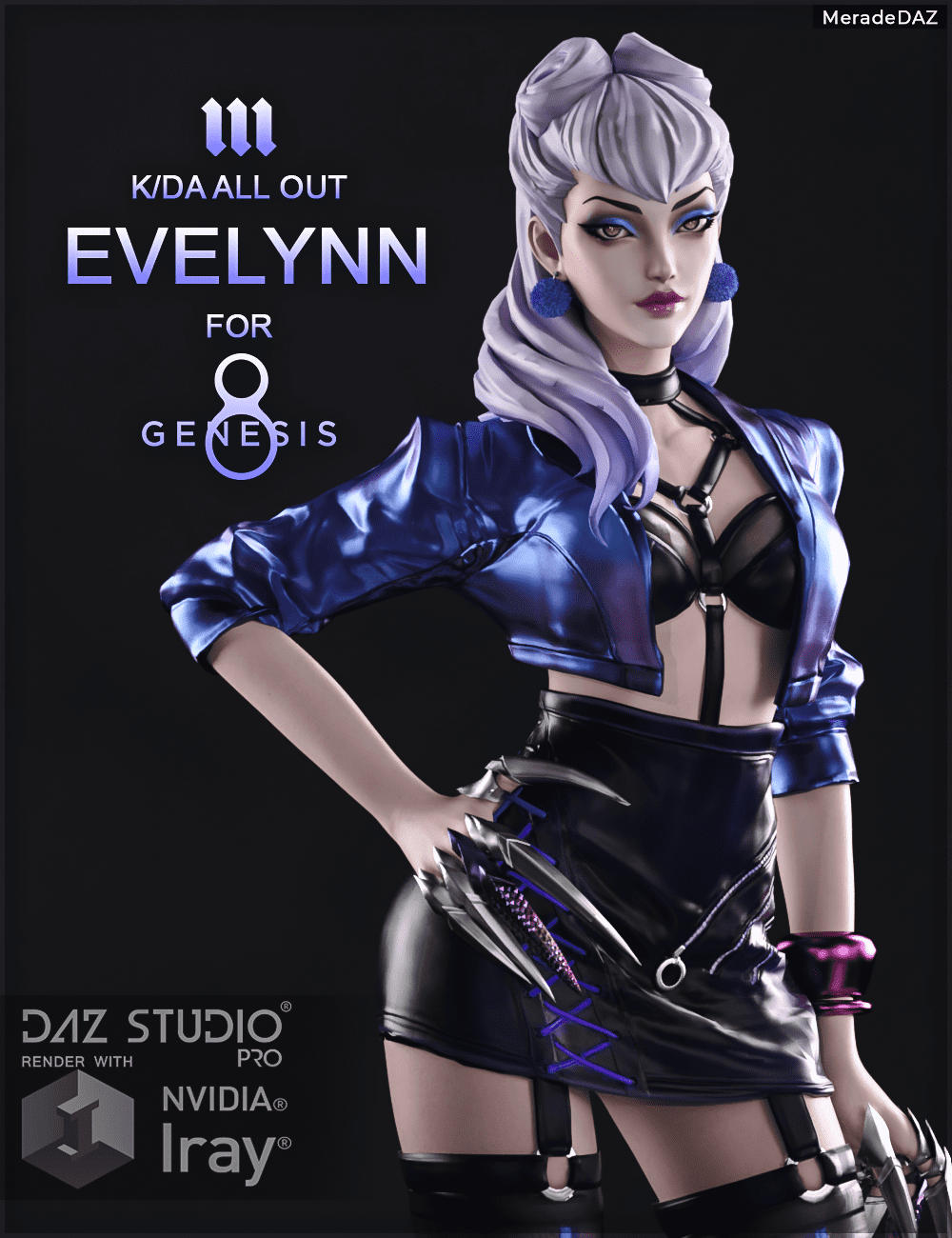 Evelynn KDA ALL OUT for Genesis 8 and 8.1 Female Evelynn KDA ALL OUT for Genesis 8 and 8.1 Female
