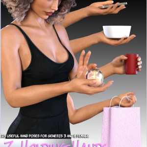 Z Holding Hand Poses for Genesis 3 and 8 Females Z Holding Hand Poses for Genesis 3 and 8 Females