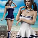 dForce Naughty Sailor Outfit Set for Genesis 8 Female(s) dForce Naughty Sailor Outfit Set for Genesis 8 Female(s)