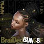 Braided Bun Hair For G8F Braided Bun Hair For G8F