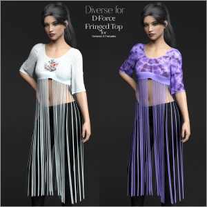 Diverse for D-Force Fringed Top Diverse for D-Force Fringed Top