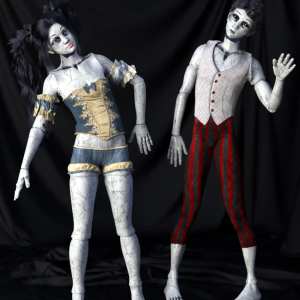 SY Cracked Creepy Dolls Genesis 8 and 8.1 SY Cracked Creepy Dolls Genesis 8 and 8.1