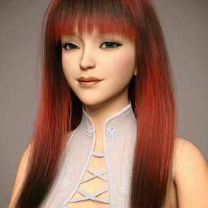 GN Meili Hair for Genesis 9 GN Meili Hair for Genesis 9