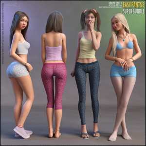 Easy Pants 5 Super Bundle for Genesis 8 and 8.1 Easy Pants 5 Super Bundle for Genesis 8 and 8.1