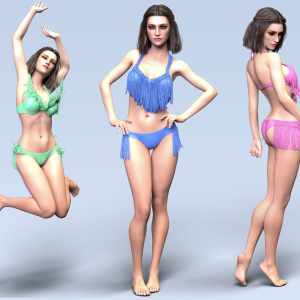 dForce Still Summer Bikini Set for G8F dForce Still Summer Bikini Set for G8F
