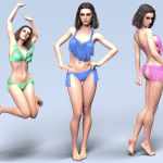 dForce Still Summer Bikini Set for G8F dForce Still Summer Bikini Set for G8F