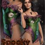 Spooky Frills Swimsuit G8F Spooky Frills Swimsuit G8F