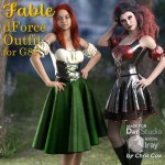 Fable dForce Outfit for G8F Fable dForce Outfit for G8F