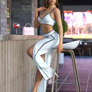 dForce Open Pants Outfit for Genesis 8 Females dForce Open Pants Outfit for Genesis 8 Females