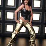 Ruched Raver Outfit for Genesis 9 Ruched Raver Outfit for Genesis 9