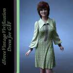 dForce Vintage Vivication Dress for G8F dForce Vintage Vivication Dress for G8F