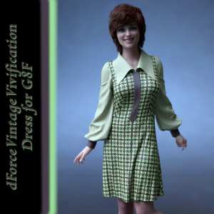 dForce Vintage Vivication Dress for G8F dForce Vintage Vivication Dress for G8F