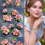 VRV Lyla and Jasmine Jewelry Add-On for Genesis 8 and 8.1 Females VRV Lyla and Jasmine Jewelry Add-On for Genesis 8 and 8.1 Females