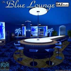 The Blue Lounge for Daz The Blue Lounge for Daz