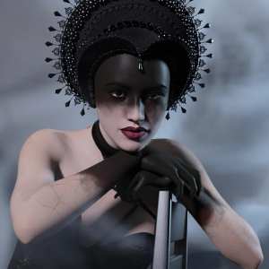 dForce Dark Wave Fantasy French Hood for Genesis 8.1 Female dForce Dark Wave Fantasy French Hood for Genesis 8.1 Female