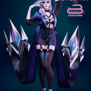 KDA All Out Evelynn For Genesis 8 And 8.1 Female KDA All Out Evelynn For Genesis 8 And 8.1 Female