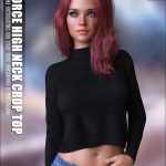 dForce High Neck Crop Top G8F dForce High Neck Crop Top G8F