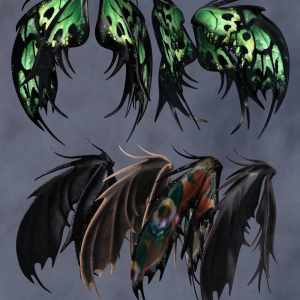 Melantha Wings for Genesis 8 and 8.1 Females Melantha Wings for Genesis 8 and 8.1 Females