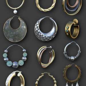 Hoop Earrings Collection for Genesis 8 and 8.1 Females Hoop Earrings Collection for Genesis 8 and 8.1 Females