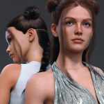 AK Little Double Buns Hair for Genesis 9 AK Little Double Buns Hair for Genesis 9