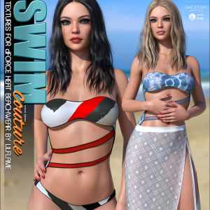 SWIM Couture Textures for dForce Heat Beachwear G8F SWIM Couture Textures for dForce Heat Beachwear G8F