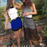 Charming Textures for dForce Gwyn Dress Charming Textures for dForce Gwyn Dress