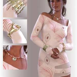 dForce Adele Outfit for Genesis 9 dForce Adele Outfit for Genesis 9