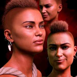 M3DVTO Crest Hair and Earrings for Genesis 8 and 8.1 Females M3DVTO Crest Hair and Earrings for Genesis 8 and 8.1 Females
