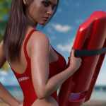 Lifeguard Outfit Set for Genesis 8 and 8.1 Females Lifeguard Outfit Set for Genesis 8 and 8.1 Females