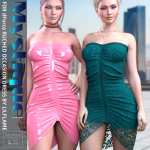 Mystique Textures for dForce Ruched Occasion Dress Mystique Textures for dForce Ruched Occasion Dress