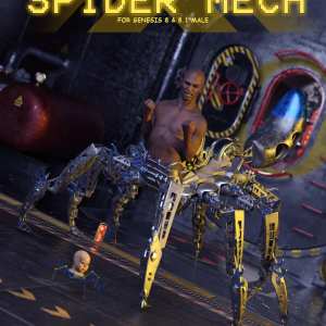 Spider Mech for Genesis 8 and 8.1 Male Spider Mech for Genesis 8 and 8.1 Male