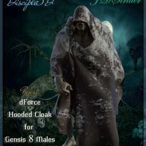 dForce Hooded Cloak for G8M dForce Hooded Cloak for G8M