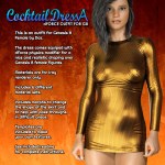 Exnem dForce Cocktail Dress A for Genesis 8 Female Exnem dForce Cocktail Dress A for Genesis 8 Female