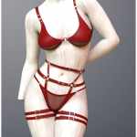 X Fashion Garter Belt Set for Genesis 9 X Fashion Garter Belt Set for Genesis 9