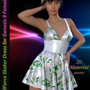 dForce Skater Dress for Genesis 8 Female dForce Skater Dress for Genesis 8 Female