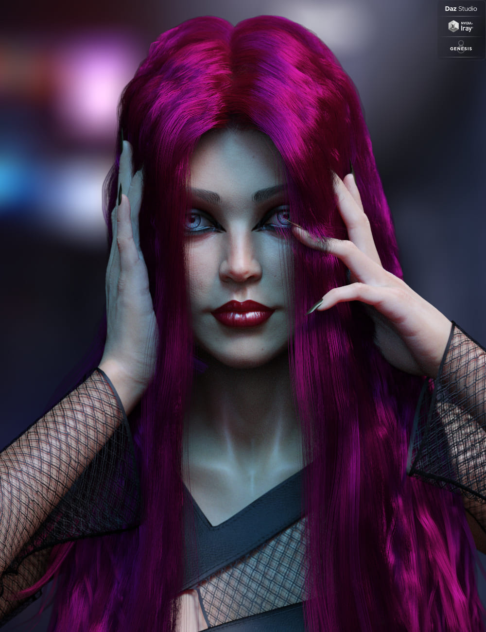 dForce Epona Wavy Hair for Genesis 8 Female(s) dForce Epona Wavy Hair for Genesis 8 Female(s)