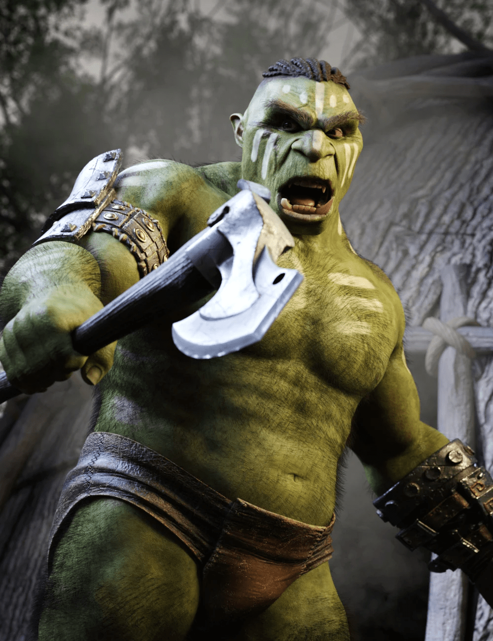 Oggara the Male Orc for Genesis 9 Oggara the Male Orc for Genesis 9