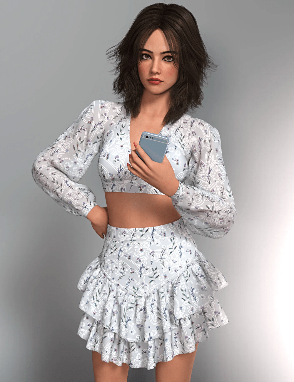 dForce Priscilla Outfit for Genesis 9 dForce Priscilla Outfit for Genesis 9